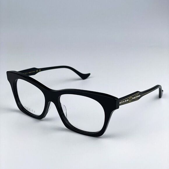 SALE! NEW Gucci GG1299O 001 Black Square Women Eyeglasses main image 11